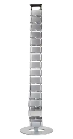 LogiLink KAB0065 stříbrná / Kabelový žlab / svislý / 800 x 68 mm