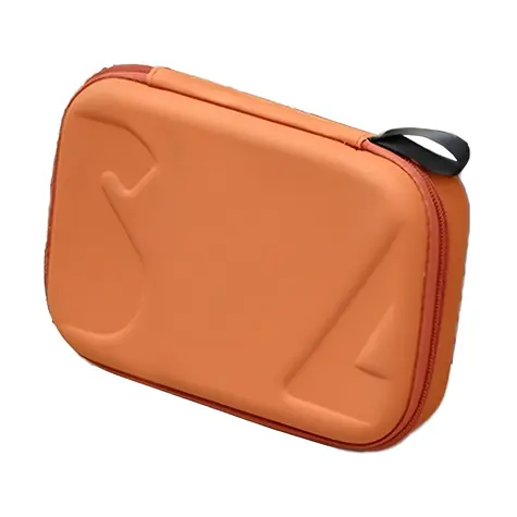 Sunnylife OM7-B984-C oranžová / Pouzdro pro DJI Osmo Mobile 7P / PU kůže + EVA / Voděodolné