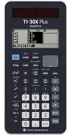 Texas Instruments TI-30 Plus MathPrint / Kalkulačka / Solární a bateriové napájení