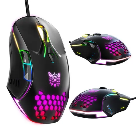ONIKUMA CW902 černá / Herní myš / RGB / USB / 7 tlačítek / 6400 DPI