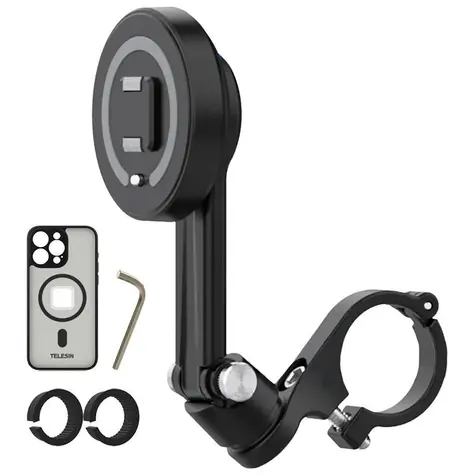 Telesin P3-MPH-01 Držák na řídítko pro iPhone 15 Pro / Držák / MagSafe / 25-28 mm řídítka