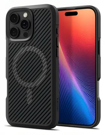 Spigen Core Armor Mag matte black / Ochranný kryt / Apple iPhone 16 Pro / MagSafe