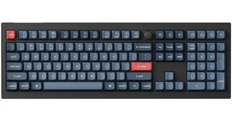 Keychron V6 Max Gateron Jupiter Red černá / Klávesnice / Plná velikost / Mechanická / Bezdrátová