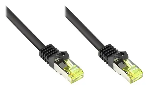 Good Connections černá / Patch kabel / Cat.7 / S/FTP / 1,5 m / 600 MHz