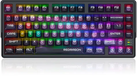 Redragon Bartlett Magnetic černá / Herní klávesnice / mechanická / Redragon UltraMag / bezdrátová / podsvícená