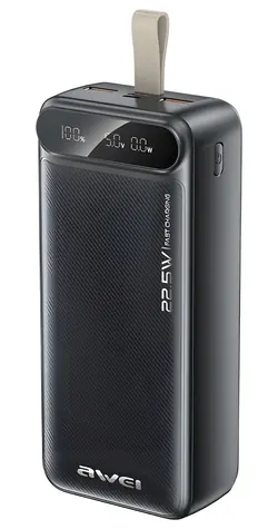 Awei PA-12 černá / Powerbanka / 30 000 mAh / 22,5W