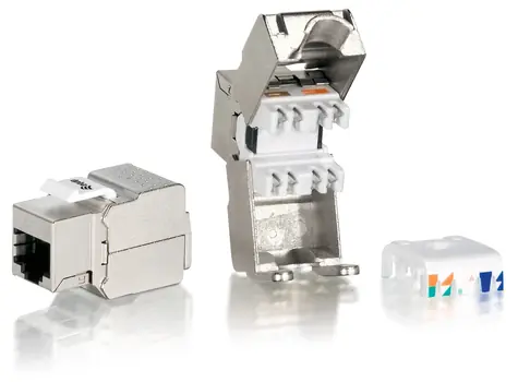 Equip Keystone Jack Cat6 stíněný / Konektor RJ45 / LSA / 8 ks / pozlacené kontakty