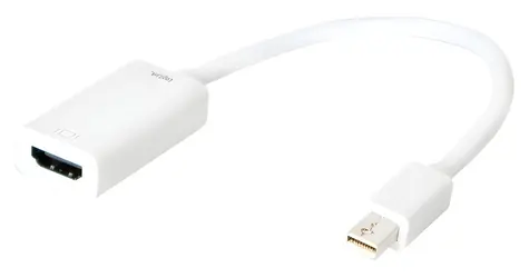 LogiLink Adaptér Mini DisplayPort - HDMI bílá / Adaptér / 3840 x 2160 px / 0,15 m