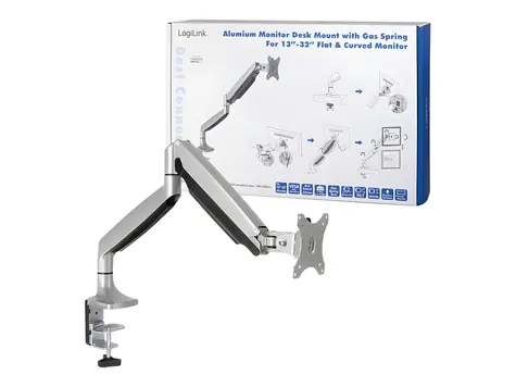 LogiLink BP0042 stříbrná / Rameno pro monitor / 13