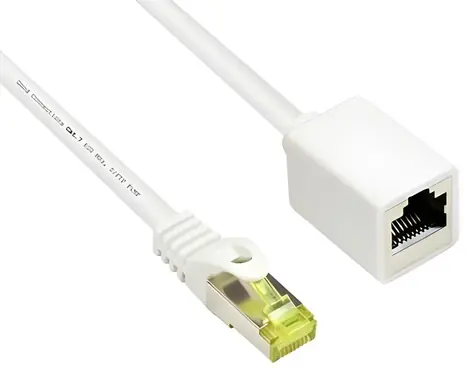 Good Connections bílá / Prodlužovací patch kabel / Cat.7 S/FTP / RJ-45 / 5 m / 600 MHz