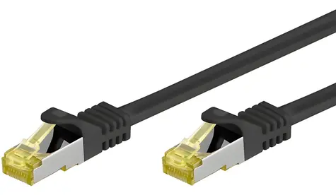 EFB černá / Patch kabel / S/FTP / Cat6a / Cat7 Rohkabel / 30 m / RJ-45 / LSZH