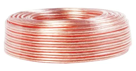 LogiLink Reproduktorový kabel průhledný / Reproduktorový kabel / 25 m / 2x 1,5 mm2