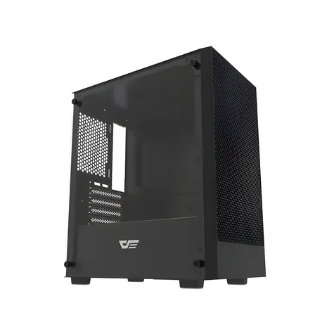 Darkflash M305 černá / Počítačová skříň / Micro-ATX / tvrzené sklo / bez ventilátorů / USB 3.0