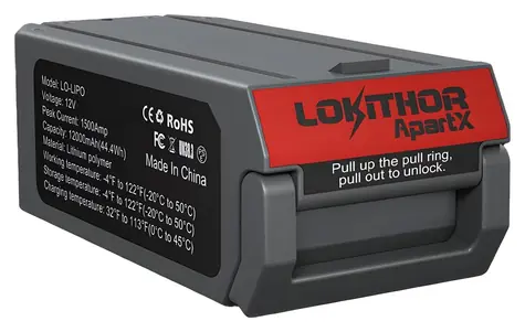 Lokithor LO-LIPO / Náhradní baterie pro ApartX / 12V / 44,4 Wh / 1500A