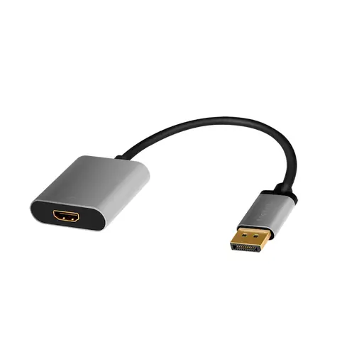 LogiLink CDA0108 černá / Adaptér DisplayPort - HDMI / 4K 60 Hz / 0,15 m