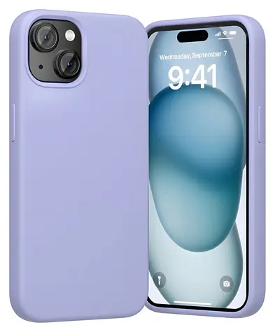 Vention KUFV0-20 fialová / Silikonový kryt / iPhone 15 Plus / MagSafe