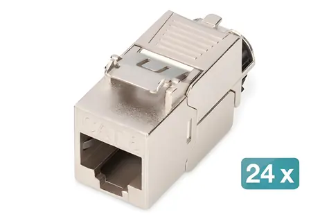 Digitus DN-93816-24 / Keystone modul / CAT 8.1 / stíněný / LSA / PoE / 24 ks