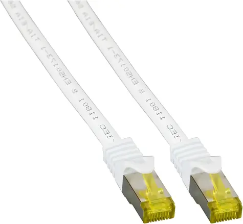 EFB bílá / Patch kabel / S/FTP / Cat6a / Cat7 Rohkabel / 30 m / RJ-45 / LSZH