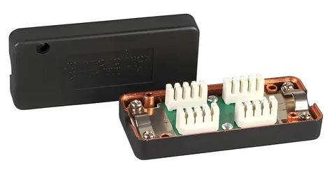 EFB Spojovací modul Cat.7 LSA černá / Spojovací modul / 600 MHz / LSA svorky / AWG 26-22