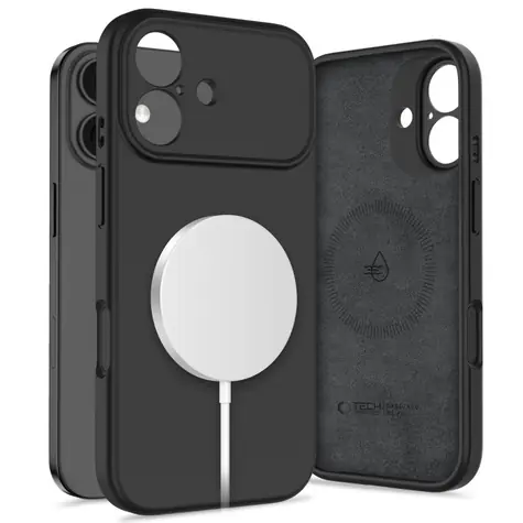 Tech-Protect Silicone Magsafe černá / Kryt / Apple iPhone 17 / MagSafe / Silikon