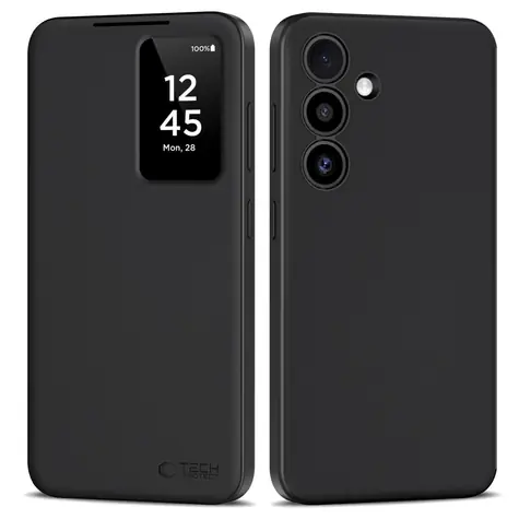 Tech-Protect Smart Wallet matná černá / Pouzdro pro Samsung Galaxy S25+ / Peněženka / Okénko na displej