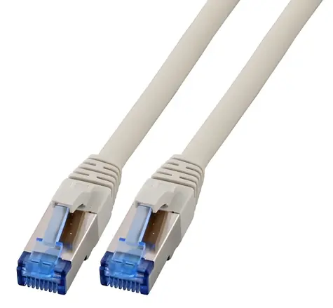 EFB Cat6a S/FTP superflex šedá / Patch kabel / RJ45-RJ45 / 0,5 m / 10 Gbit/s