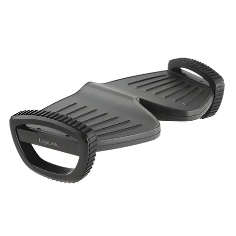 LogiLink Podpěra nohou černá / Podpěra nohou / nosnost 10 kg / protiskluzová podložka / 502x277x135 mm