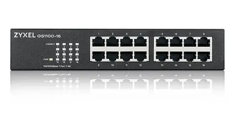 ZyXEL GS1100-16 v4 / Switch / 16x GLAN / 10/100/1000 Mbps / Fanless / Desktop
