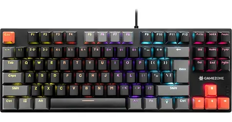 Tracer GameZone Blade 87 černo-šedá / Herní klávesnice / mechanická / RGB / USB / 2.4G / Bluetooth / Hot-swap