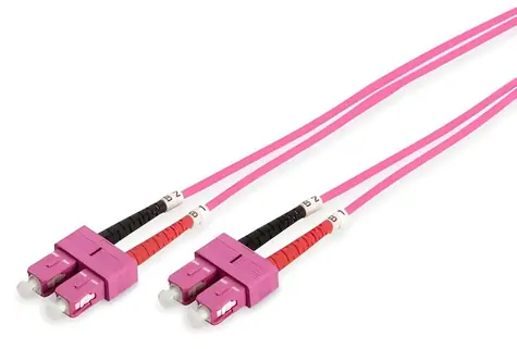 Digitus / Optický patch kabel SC-SC / Multimode OM4 / Duplex / 2 m