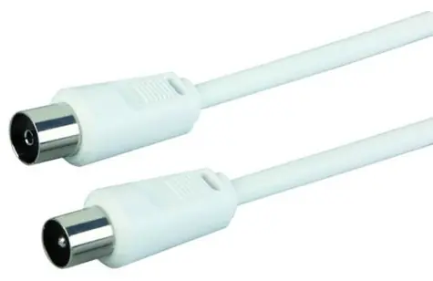 Schwaiger anténní kabel IEC(M)-IEC(F) 5 m bílá / Anténní kabel / 90 dB / 75 Ohm
