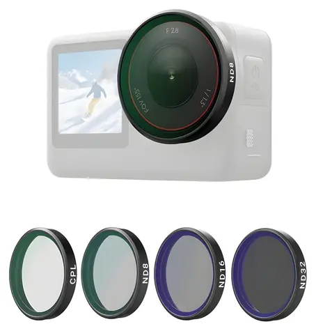 Telesin S5-FLT-40 / Sada filtrů CPL/ND8/ND16/ND32 / pro DJI Osmo Action 6 / 4 ks