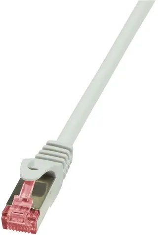 LogiLink CAT6 šedá / Patch kabel / S/FTP / RJ-45 / 0,25 m / AWG 27/7 LSZH