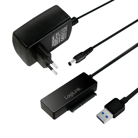 LogiLink adaptér USB 3.0 - SATA černá / Adaptér / HDD, SSD 2,5