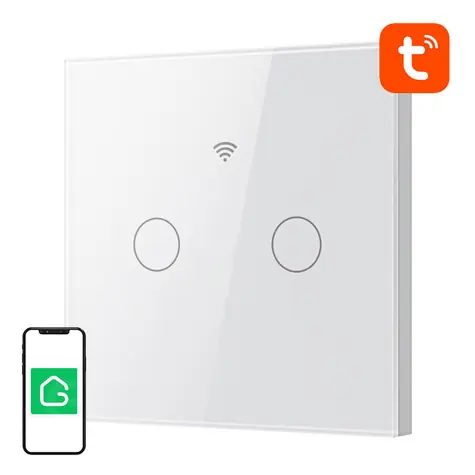 Gosund SLS2 bílá / Chytrý vypínač / Dvojitý / WiFi / Tuya