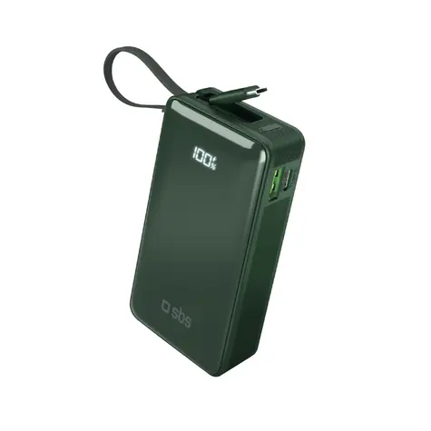 SBS 10000 mAh zelená / Powerbanka / USB-C