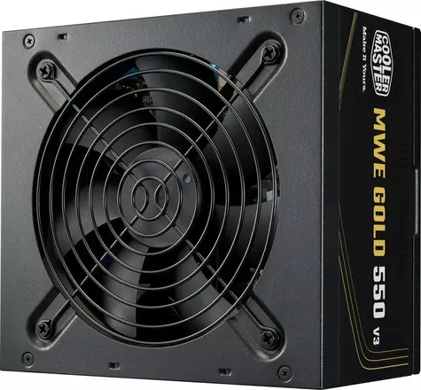 Cooler Master MWE Gold 550W V3 / Zdroj PC / ATX 3.1 / 80 PLUS Gold / 120mm / nemodulární