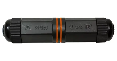 LogiLink NP0081 černá / Spojka RJ45 / Cat.6A / IP67 / venkovní