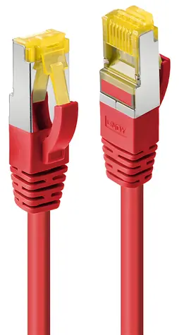 Lindy Cat7 S/FTP červená / Patch kabel / LSZH / 3 m / 600 MHz