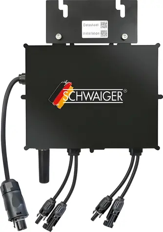 Schwaiger NEP 800/600W černá / Mikroměnič pro fotovoltaiku / 800 W / IP67