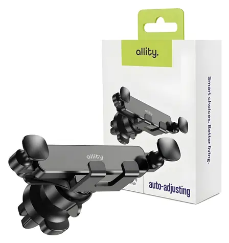 Allity ACH-100 černá / Držák do auta / do ventilační mřížky / gravitační uchycení / otočný 360°