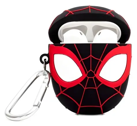 ThumbsUp! PowerSquad Pouzdro pro AirPods Miles Morales černá/červená / Pouzdro / Silikon / 1./2. gen. AirPods