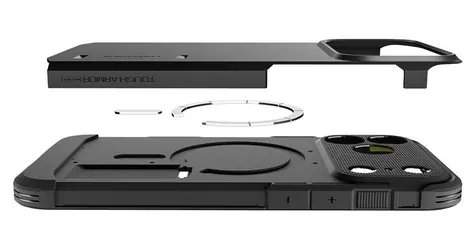 Spigen Tough Armor T Mag gunmetal pro iPhone 17 Pro Max / Ochranný kryt / MagSafe / MIL-STD 810G
