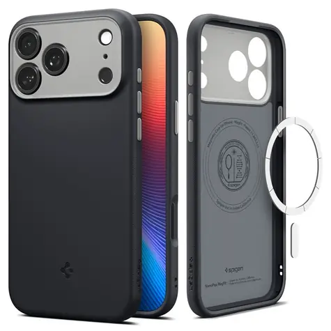 Spigen Nano Pop Mag black sesame / Zadní kryt / MagSafe / Apple iPhone 17 Pro