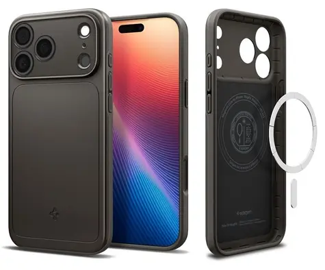 Spigen Thin Fit MagSafe gunmetal / Ochranný kryt / Apple iPhone 17 Pro / MagSafe / polykarbonát
