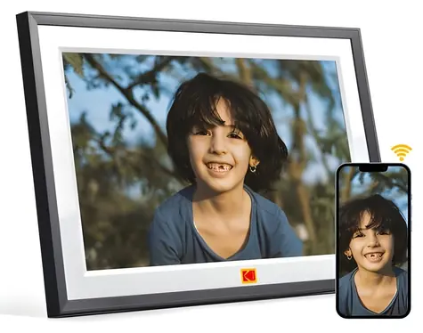 Kodak RCF-1018 černá / Digitální fotorámeček / WiFi / 32GB / dotykový displej / USB-C