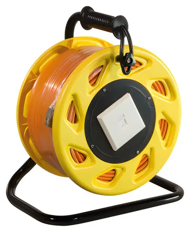 LogiLink kabelová cívka Cat7A S/FTP 90m oranžová / Kabelová cívka / RJ45 / 1200 MHz / PoE+ / LSZH