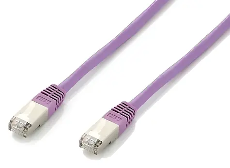 Equip Cat6A Platinum S/FTP fialová / Patch kabel / 15 m / 2xRJ45 / LSZH