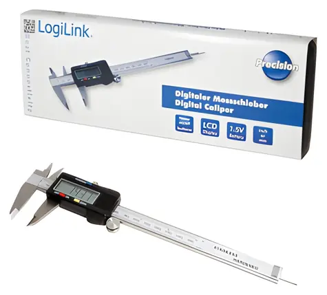 LogiLink WZ0031 šedá / Digitální posuvné měřítko / 0-150 mm / LCD displej