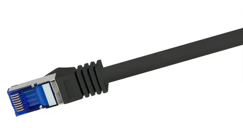 LogiLink Ultraflex černá / Patchkabel / Cat.6a / S/FTP / 10 m / 10 Gigabit Ethernet